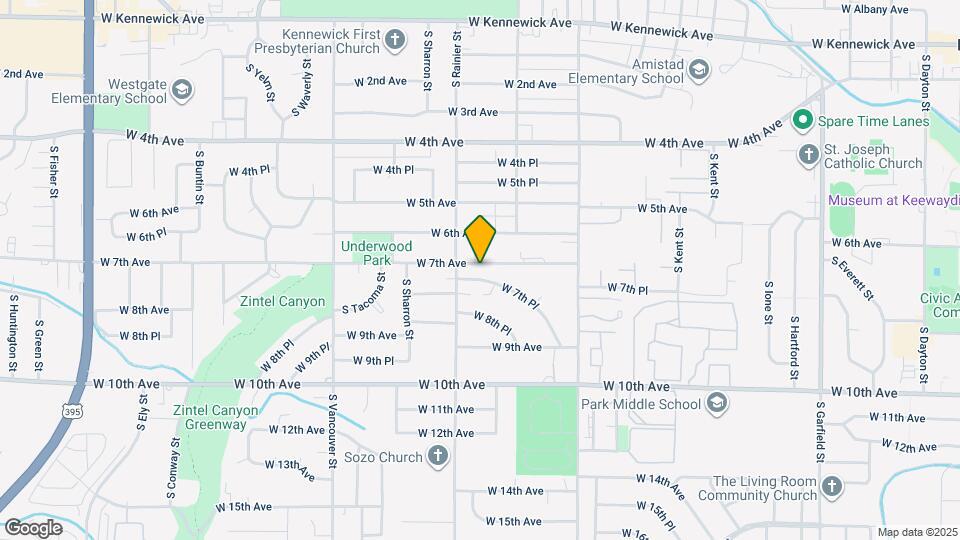 1707a W 7th Ave Map and Location Details