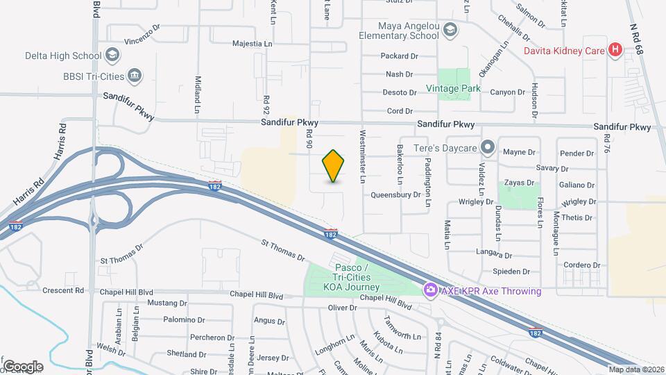 8817 Grandview Dr Map and Location Details