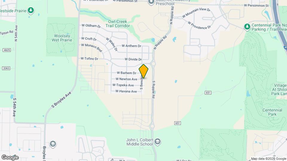 224 S Benchmark Ln Map and Location Details