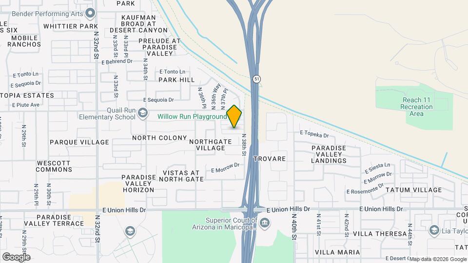 3745 E Kerry Ln Map and Location Details