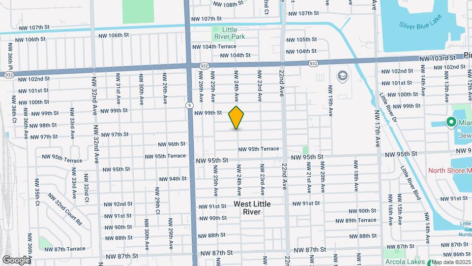 9624 NW 24th Ave Map and Location Details
