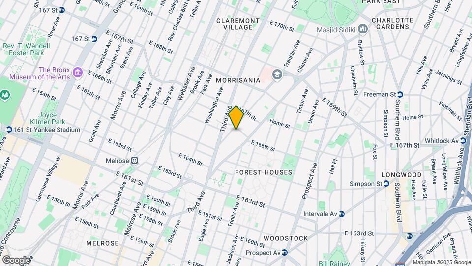 564 E 166th St Mapa y Detalles de la Ubicación