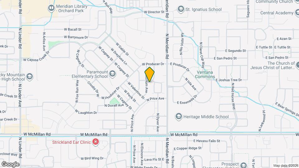5368 N Mitchum Ave Map and Location Details