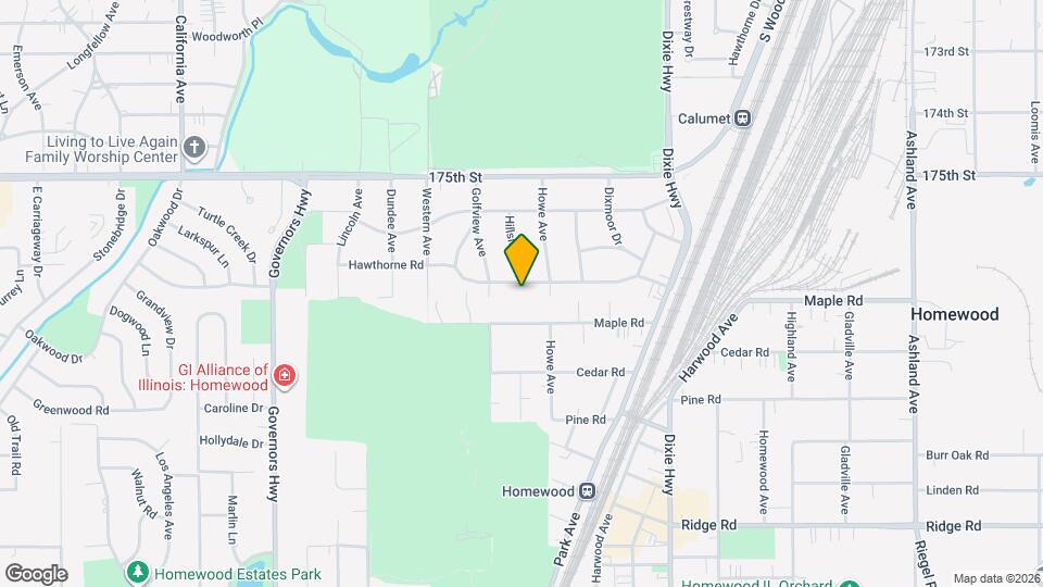 2223 Hawthorne Rd Map and Location Details