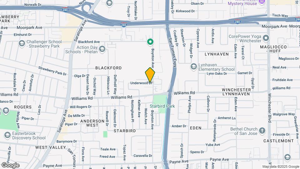3712 Underwood Drive Map and Location Details