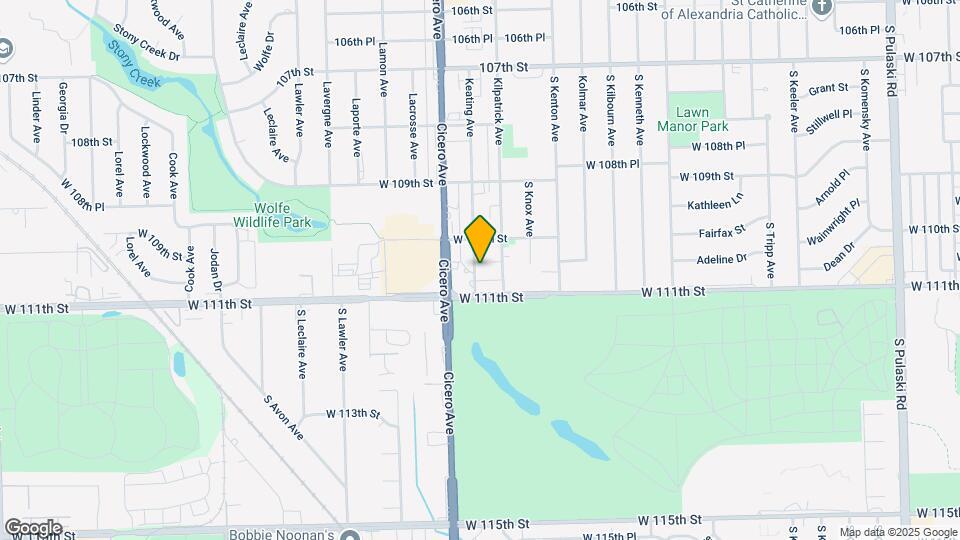11025 S Keating Ave Map and Location Details