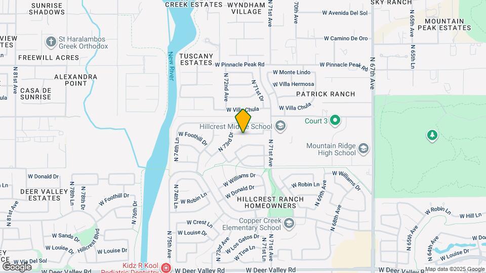 7165 W Foothill Dr Map and Location Details