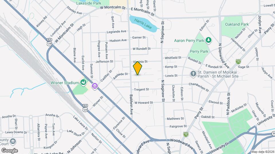 101 Poplar Ave Map and Location Details