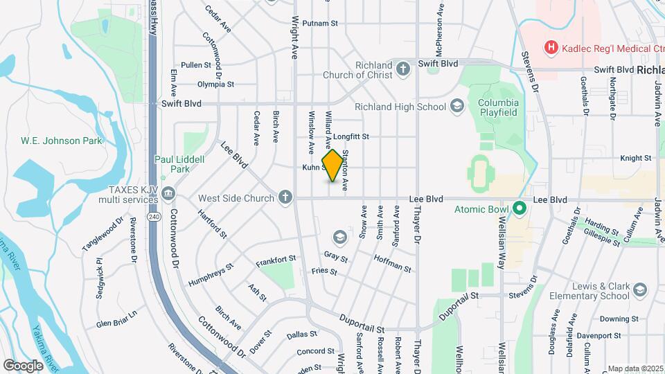 706 Willard Ave Map and Location Details