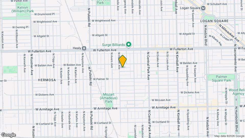 3748 W Lyndale St, Unit 1st Map and Location Details