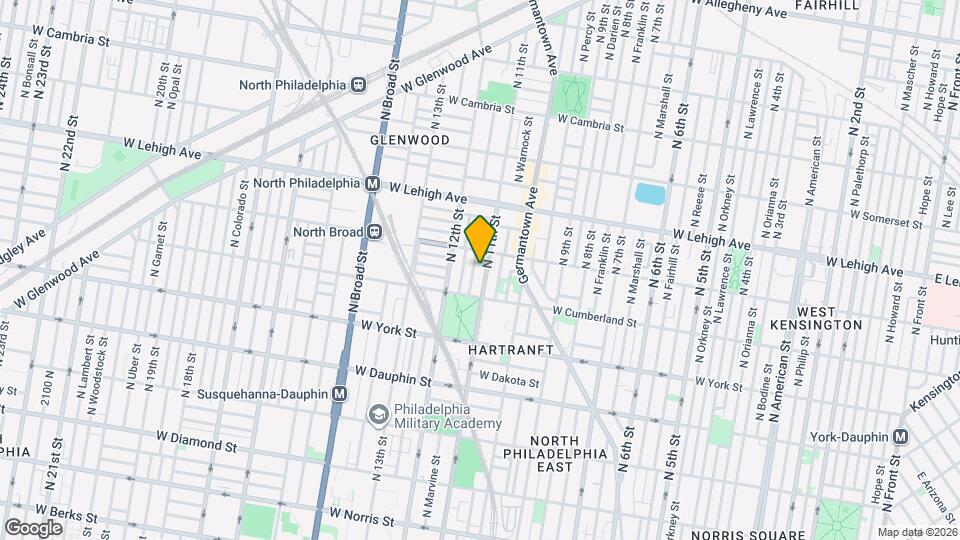2534 N 11th St Map and Location Details
