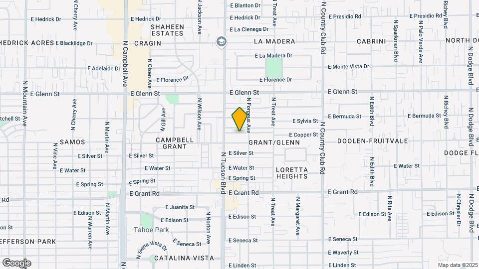 2550-2552 E Sequoyah St Mapa y Detalles de la Ubicación