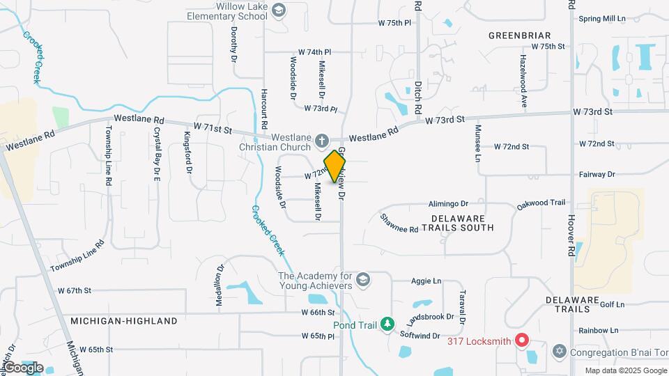 7104 Grandview Dr Map and Location Details