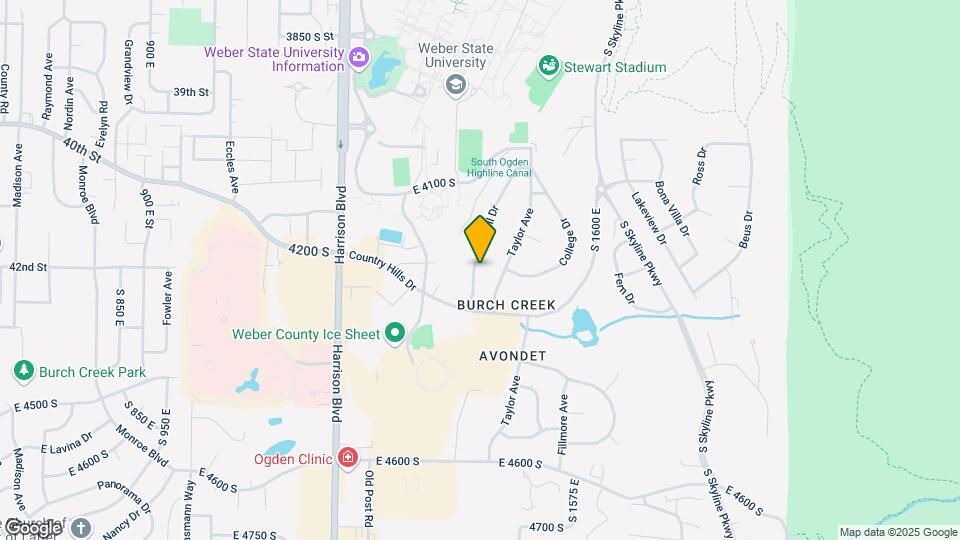 4250 Edgehill Dr Mapa y Detalles de la Ubicación