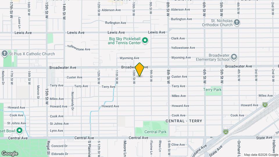 934 Custer Ave Map and Location Details