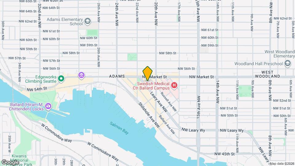 5450 Leary Ave NW, Unit 659 (Top Floor) Map and Location Details