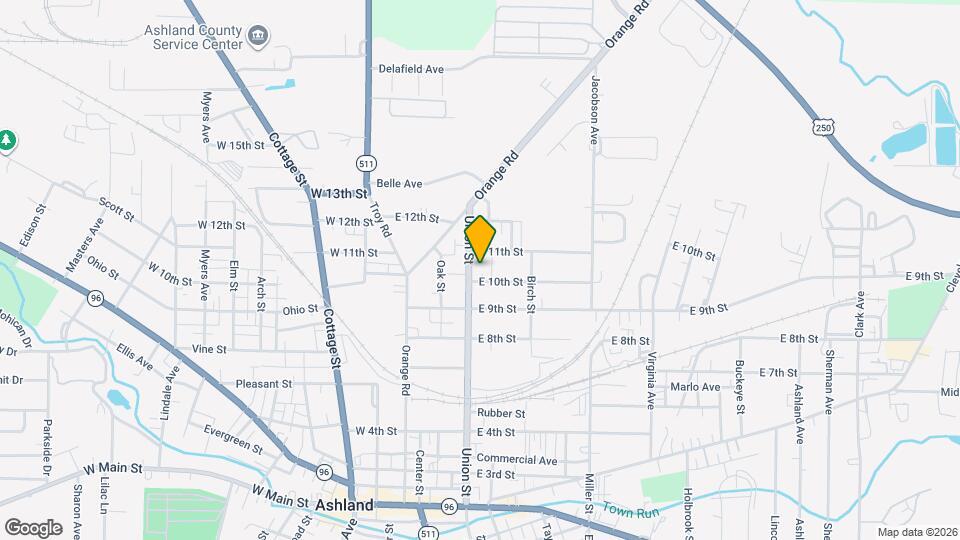 210 E 10th St Map and Location Details