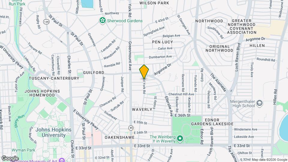 556 E 38th St Map and Location Details