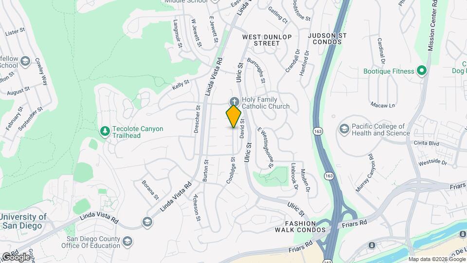 1889 Coolidge St Map and Location Details