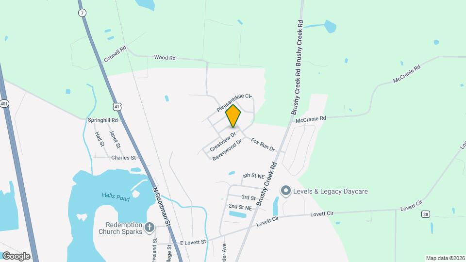 607 Crestview Dr Map and Location Details