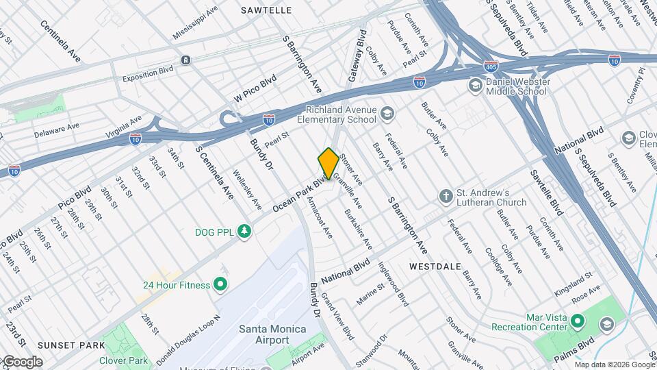 11824 Ocean Park Blvd, Unit House Map and Location Details