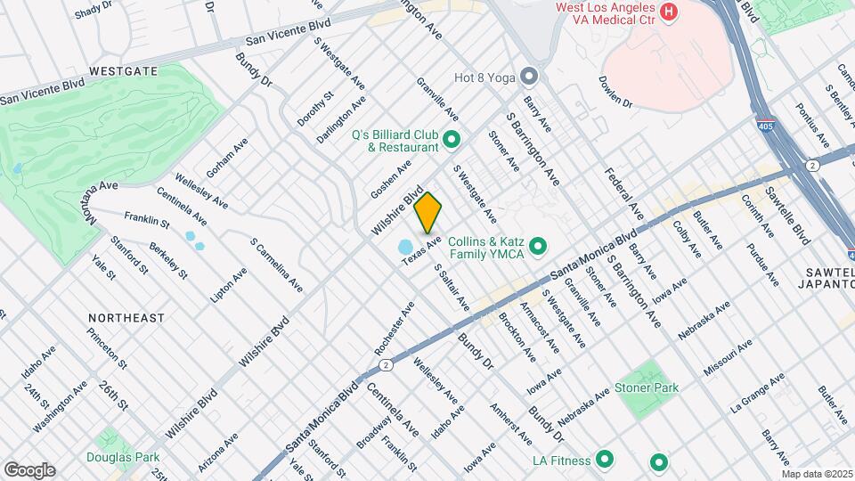 1254 S Saltair Ave Map and Location Details