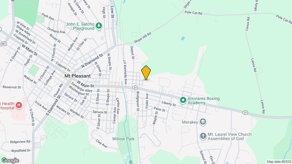 134 E Smithfield St Map and Location Details