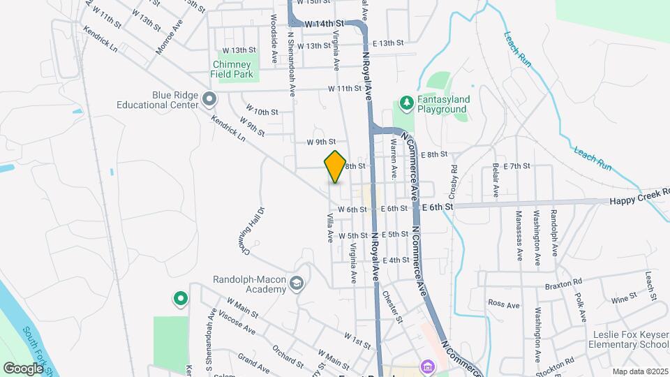 615 Villa Ave Map and Location Details