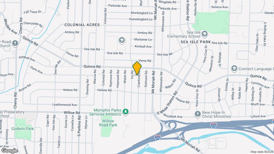 1519 Cranford Rd Mapa y Detalles de la Ubicación
