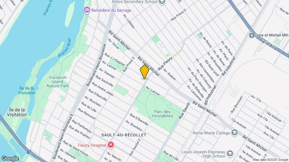 2845 Fleury Rue E Map and Location Details