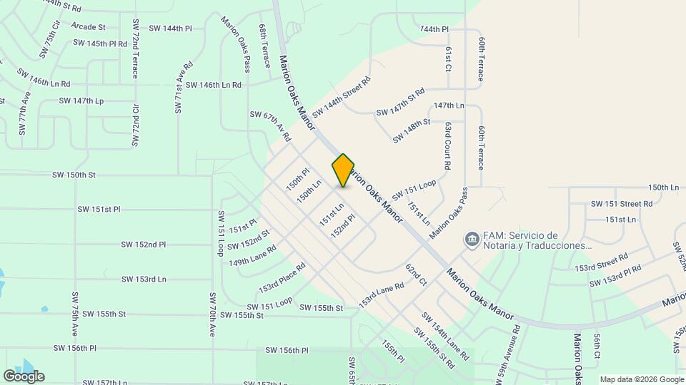 15145 SW 65th Avenue Rd Map and Location Details