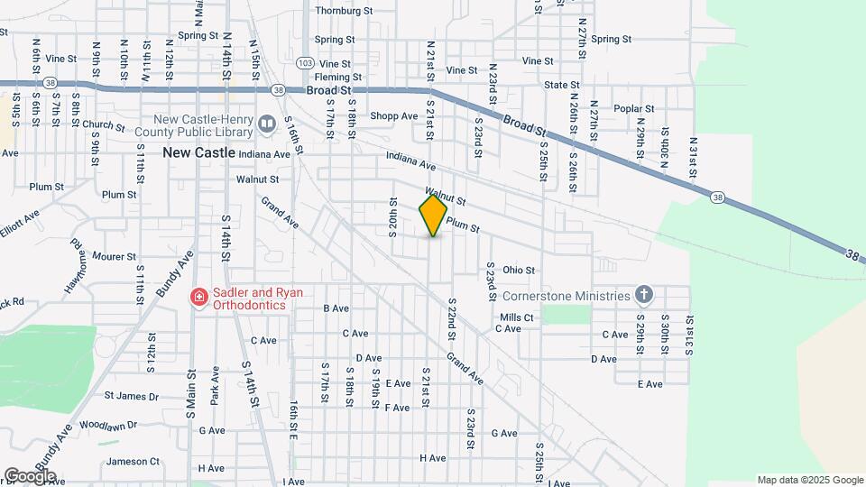 628 S 21st St Map and Location Details