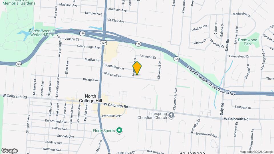 1494 Clovernoll Dr Map and Location Details