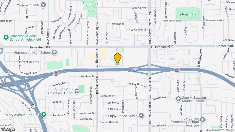 20800 W Homestead Rd Map and Location Details