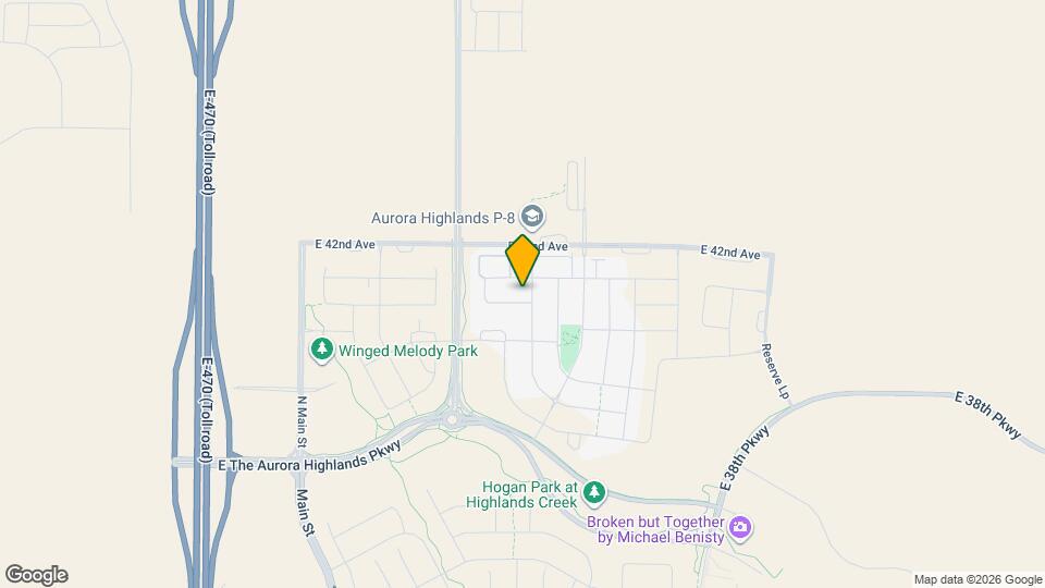 24271 E 40th Ave Map and Location Details