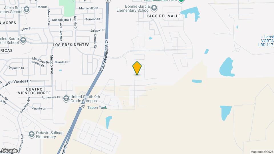 1605 Tulum Dr Map and Location Details