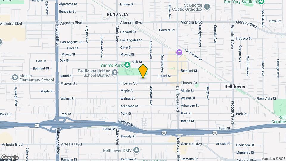 9545 Flower St Mapa y Detalles de la Ubicación