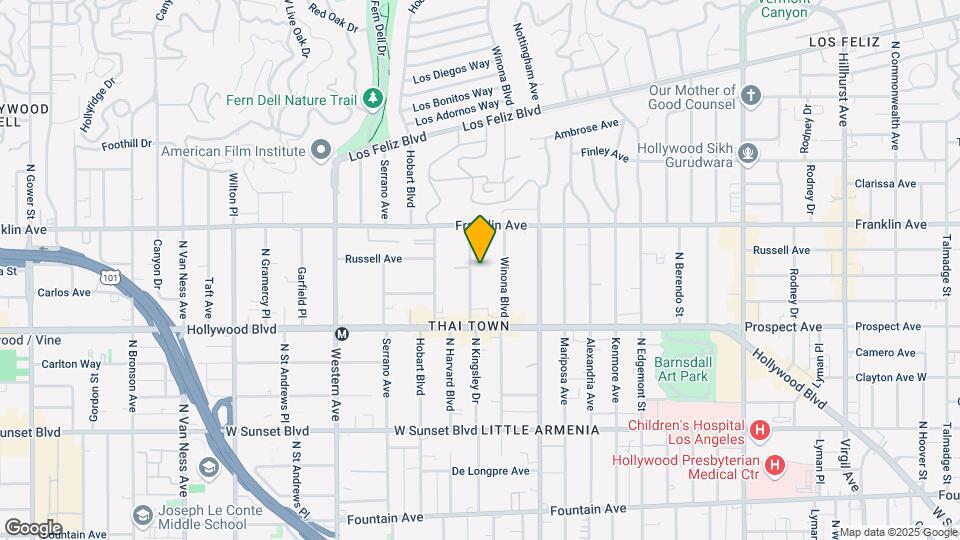 1810 Kingsley Dr Map and Location Details