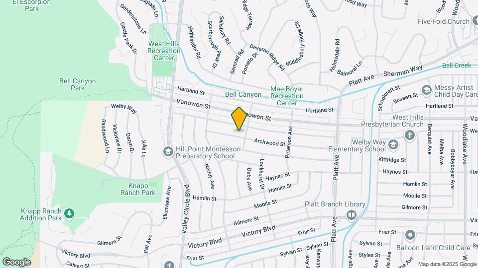 24113 Archwood St Map and Location Details