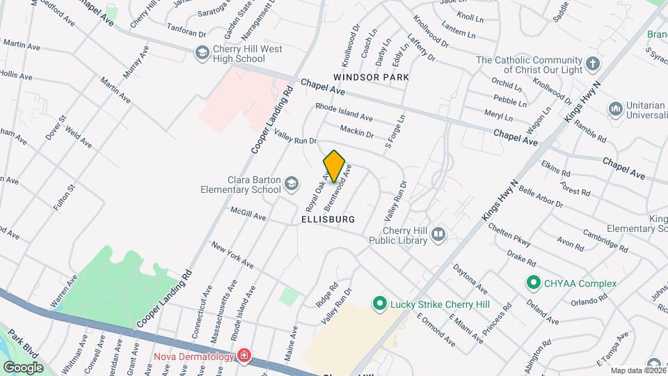 318 Brentwood Ave Map and Location Details