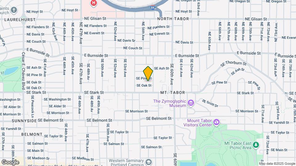 5607 SE Oak St Map and Location Details