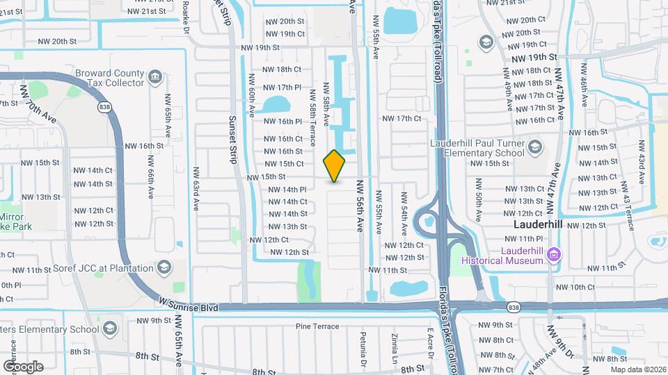 5725 NW 14th Ct Map and Location Details