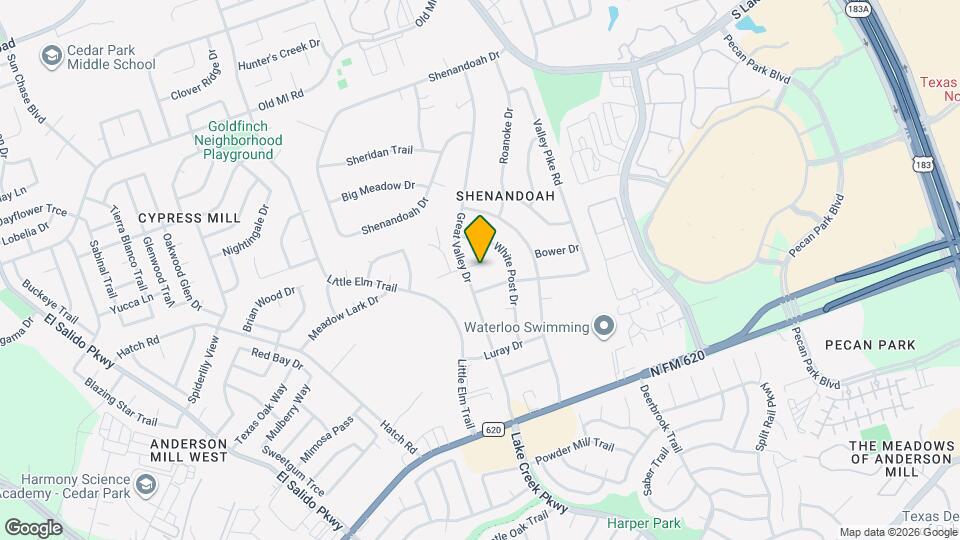 1502 Glen Burnie Dr Map and Location Details