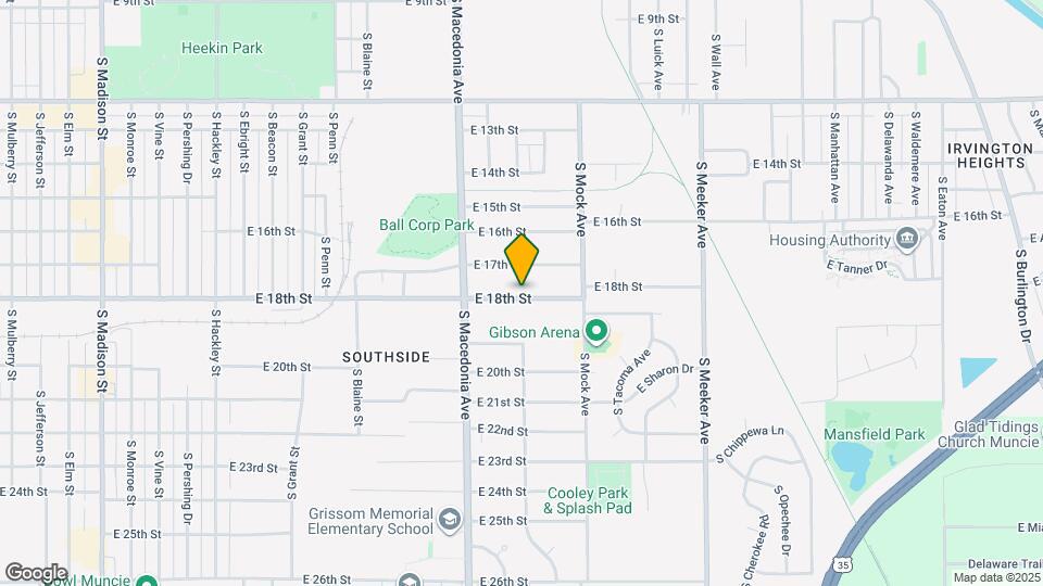 1806 E 18th St Map and Location Details