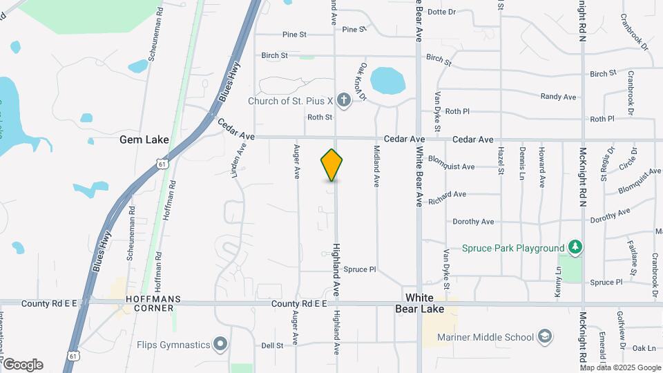 3767 Highland Ave Map and Location Details