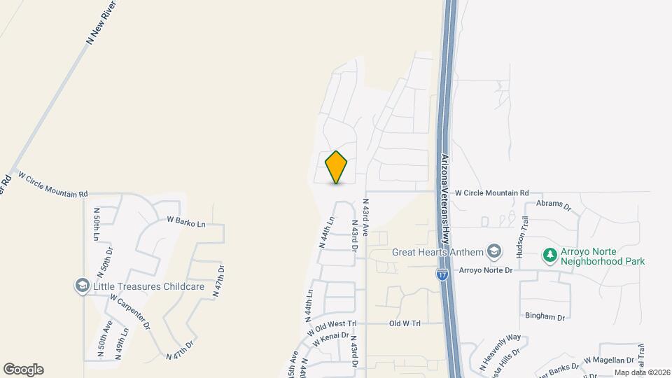 4405 W Palace Sta Rd Map and Location Details