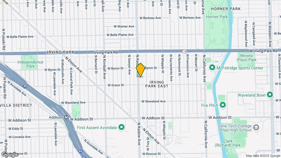 3815 N Kedzie Ave, Unit 4n Map and Location Details