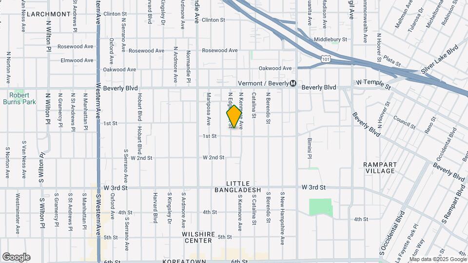 106 N Edgemont St, Unit 2 Map and Location Details