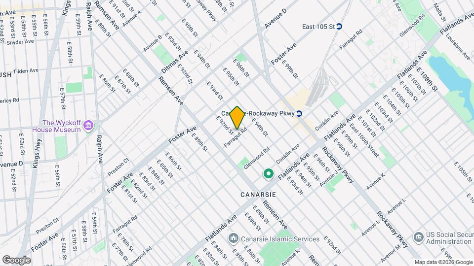 1017 E 92nd St Map and Location Details