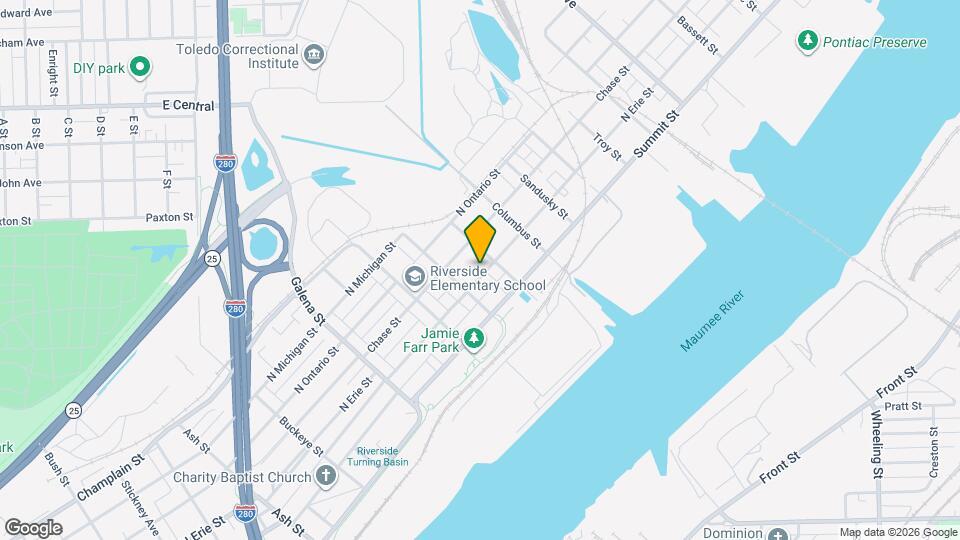 2325 N Erie St Map and Location Details